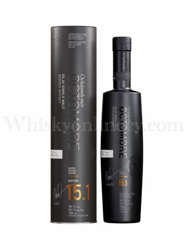 Bruichladdich Octomore EDITION: 15.1 Super Heavily Peated Islay Single Malt 59,1% Vol. 0,7l u limenoj  poklon kutiji 2834