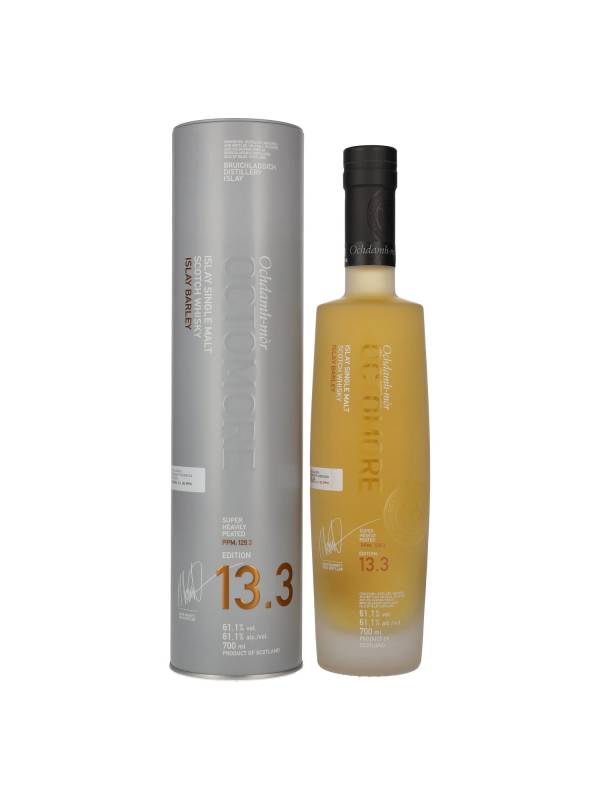 Octomore EDITION: 13.3 Super Heavily Peated Islay Barley 2022 61,1% Vol. 0,7l in Tinbox 1347