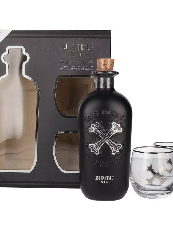 Bumbu XO Handcrafted Rum 40% Vol. 0,7l u poklon kutiji s 2 čaše 2127