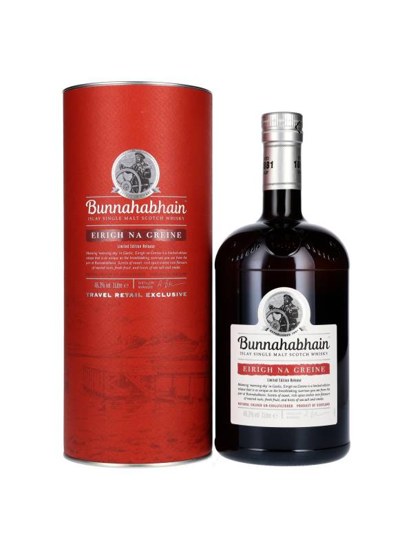 Bunnahabhain EIRIGH NA GREINE Islay Single Malt Scotch Whisky 46,3% Vol. 1l u poklon kutiji 1501