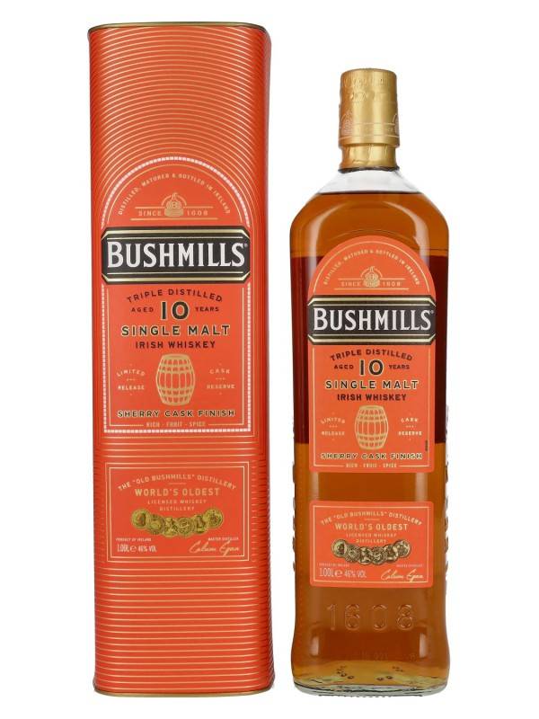 Bushmills 10 YO SHERRY CASK Finish Single Malt Irish Whiskey 46% Vol. 1l u poklon kutiji 2896