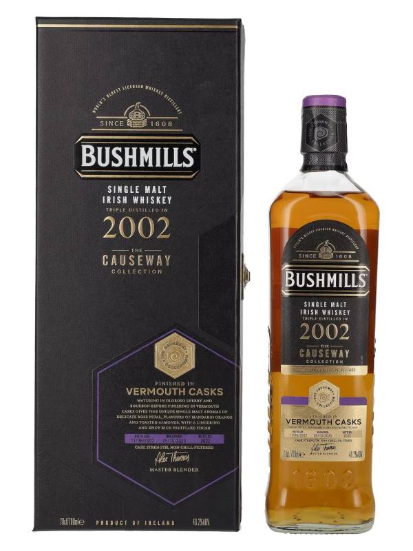 Bushmills THE CAUSEWAY COLLECTION Single Malt Cuvée Casks 2010 54,8% Vol. 0,7l u poklon kutiji 2901