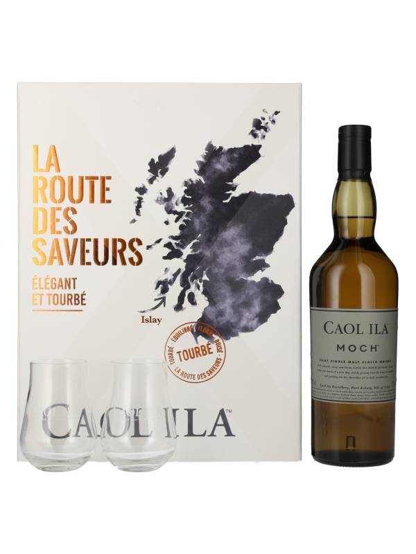 Caol Ila MOCH La Route des Saveurs Set 43% Vol. 0,7l u poklon pakiranju s 2 čaše 1439