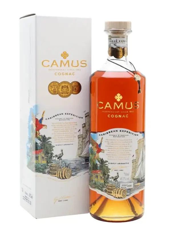 Camus CARIBBEAN EXPEDITION Cognac 45,3% Vol. 0,7l u poklon kutiji 1780