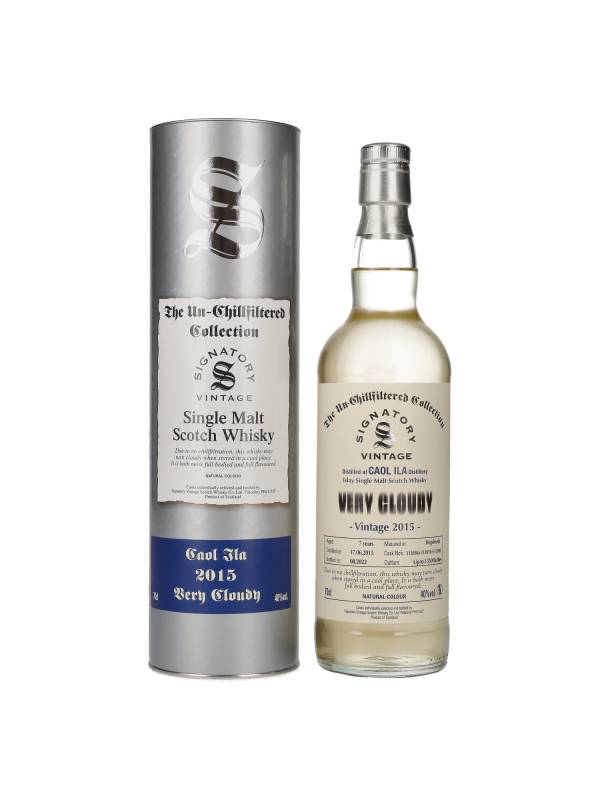CAOL ILA VERY CLOUDY The Un-Chillfiltered 2015 Signatory Vintage 40% Vol. 0,7l u poklon kutiji 1440