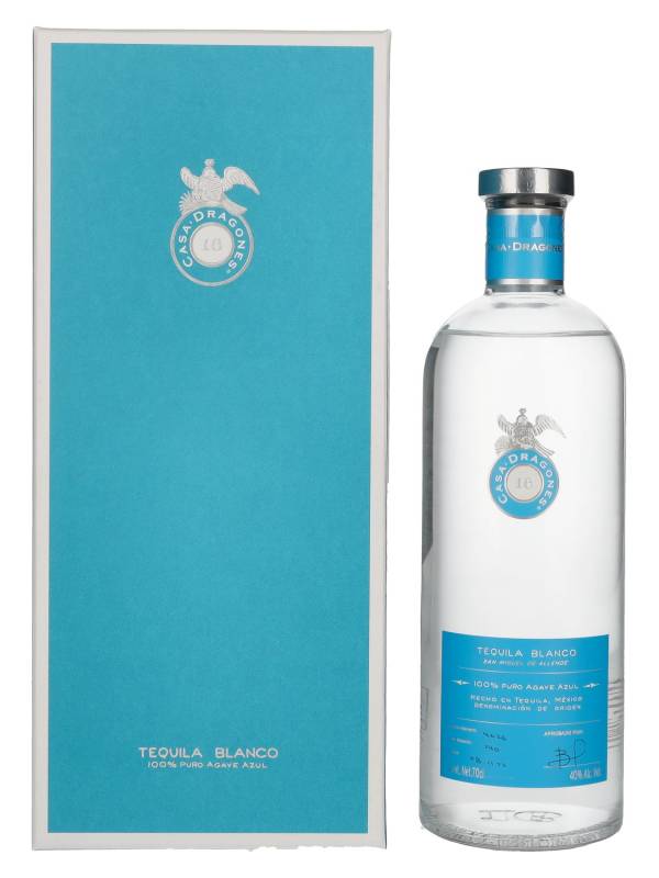 Casa Dragones Tequila BLANCO 100% Puro Agave Azul 40% Vol. 0,7l u poklon kutiji 1923
