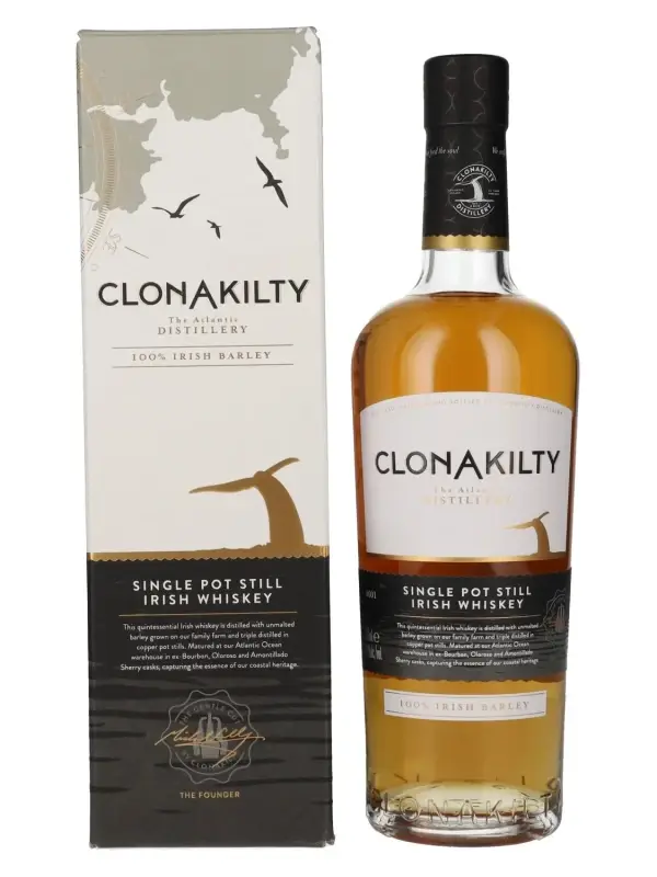 Clonakilty SINGLE POT STILL Irish Whiskey 46% Vol. 0,7l u poklon kutiji 2685