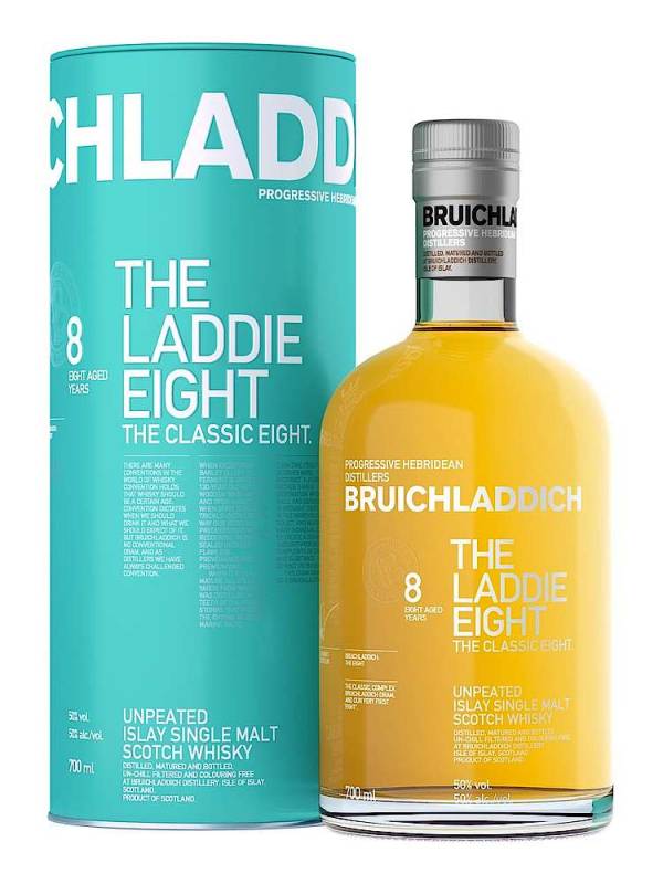 Bruichladdich THE LADDIE EIGHT 8 YO Unpeated Islay Single Malt 50% Vol. 0,7l in Tinbox 1348