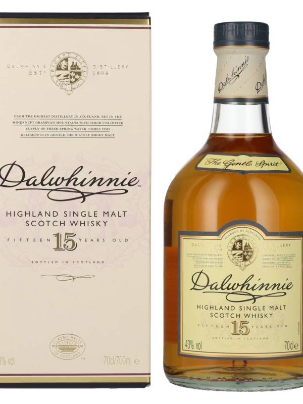 Dalwhinnie 15 YO Highland Single Malt Scotch Whisky 43% Vol. 1l u poklon kutiji 1961