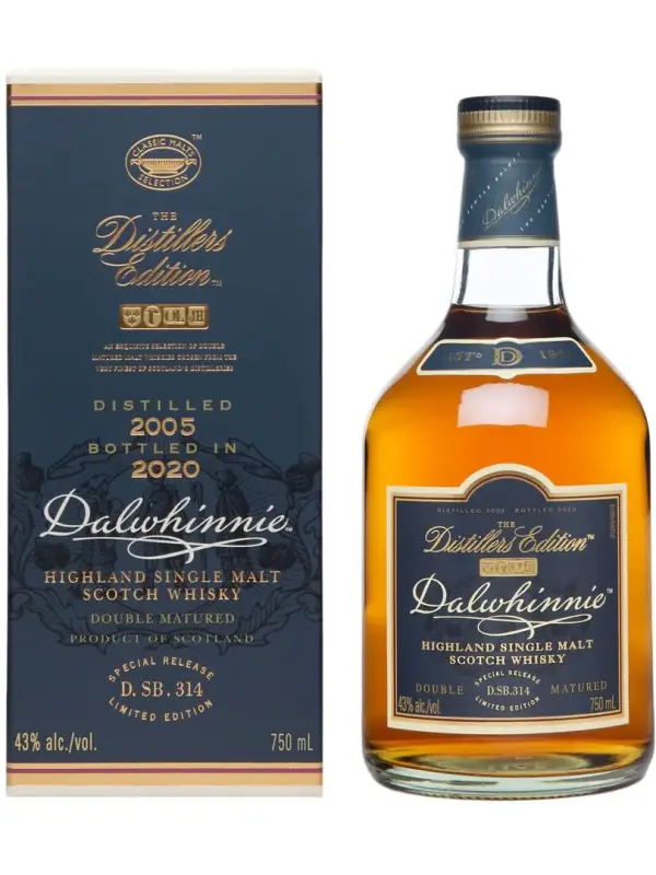 Dalwhinnie The Distillers Edition Double Matured 43% Vol. 0,7l u poklon kutiji 1962