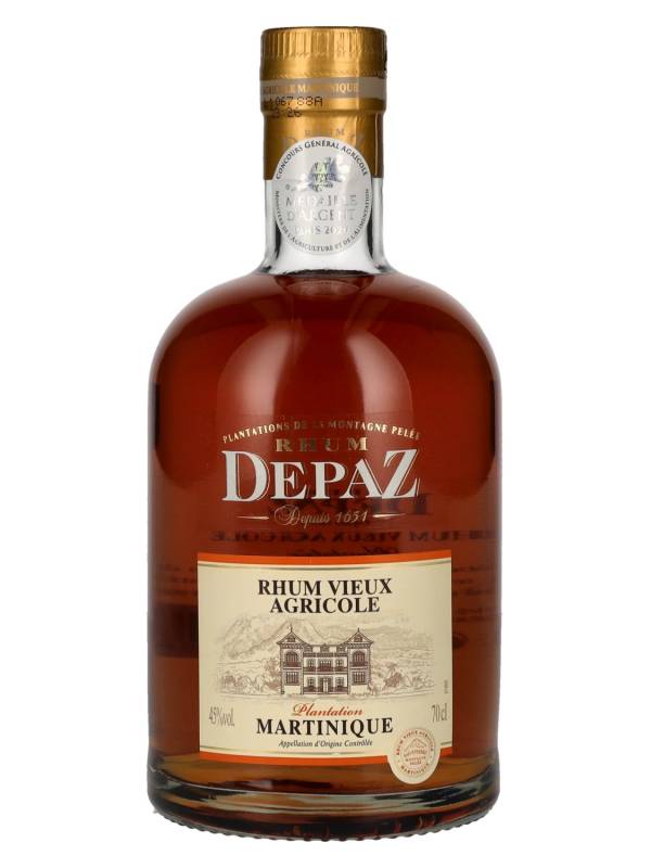 Depaz Rhum Vieux Agricole Plantation 45% Vol. 0,7l 1654