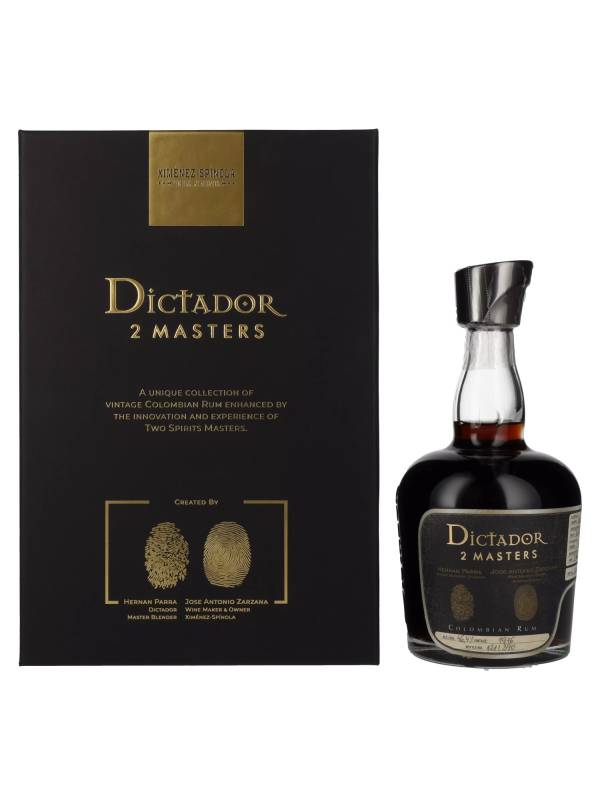 Dictador 45 YO MASTERS 1976 Ximénez-Spínola 1st Release 46,4% Vol. 0,7l u poklon kutiji 2164