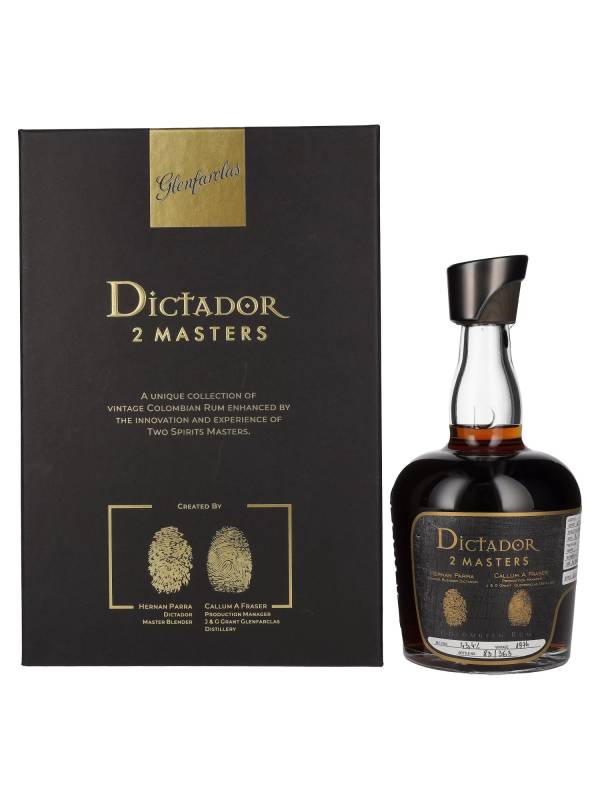 Dictador 2 MASTERS 1974 44 YO Colombian Rum Glenfarclas Finish 2nd Release 43,4% Vol. 0,7l u poklon kutiji 2165
