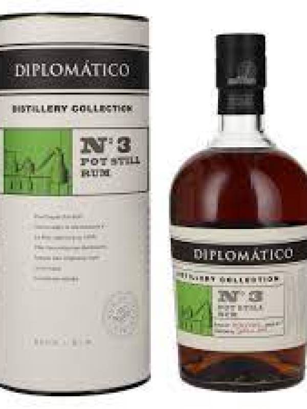 Diplomatico Distillery Collection N° 3 POT STILL Rum 47% Vol. 0,7l u poklon kutiji 1665