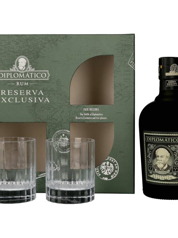 Diplomatico RESERVA EXCLUSIVA Ron Antiguo 40% Vol. 0,7l u poklon kutiji sa 2 čaše 1668