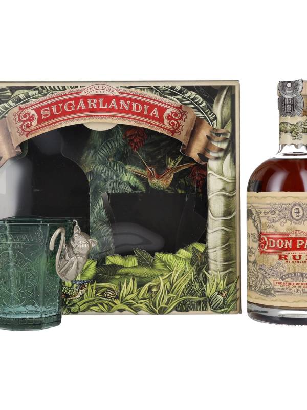 Don Papa Small Batch Rum 7 YO 40% Vol. 0,7l u poklon kutiji sa čašom 1680