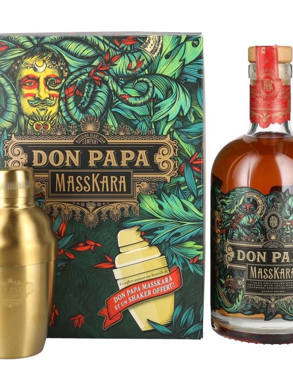 Don Papa MASSKARA 40% Vol. 0,7l u poklon pakiranju sa shaker-om 1674