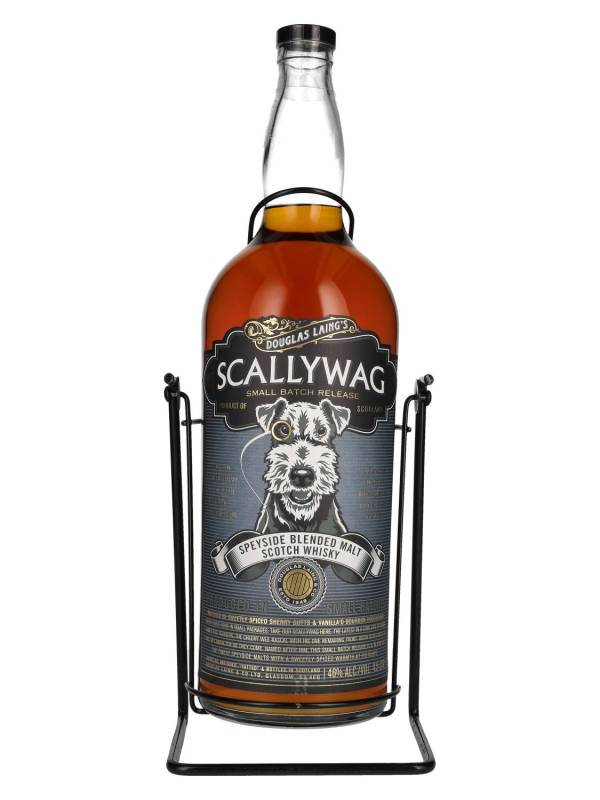 Douglas Laing SCALLYWAG Speyside Blended Malt 46% Vol. 4,5l s postoljem 1882
