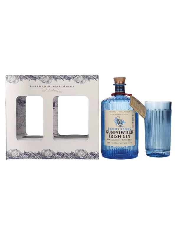 Drumshanbo Gunpowder Irish Gin 43% Vol. 0,7l u poklon kutiji sa čašom 2692