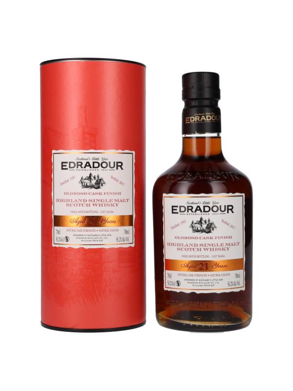 Edradour 21 YO Oloroso Cask Finish 1995 56,2% Vol. 0,7l u poklon kutiji 1513