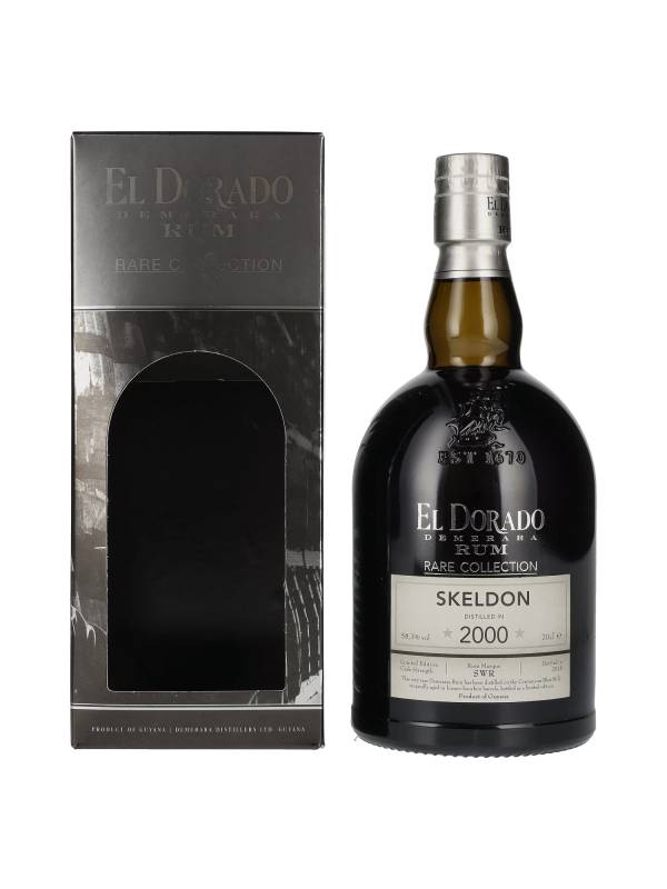 El Dorado SKELDON Demerara Rum RARE COLLECTION Limited Release 2000 58,3% Vol. 0,7l u poklon kutiji 1690