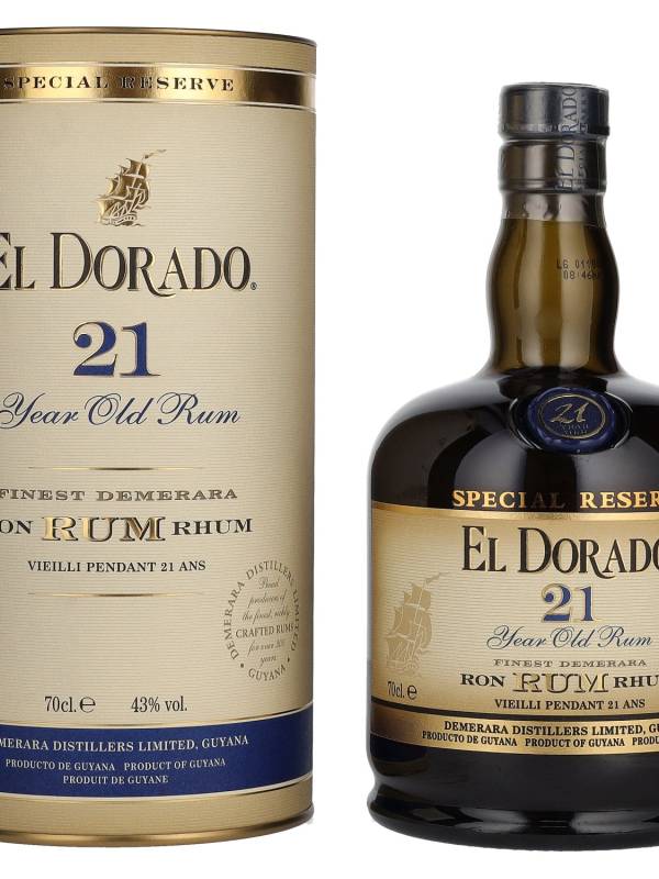 El Dorado 21 YO Finest Demerara Rum SPECIAL RESERVE 43% Vol. 0,7l u poklon kutiji 1685