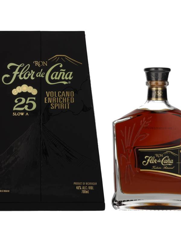 Flor de Caña 25 YO Slow Aged Single Estate Rum 40% Vol. 0,7l u poklon kutiji 1704