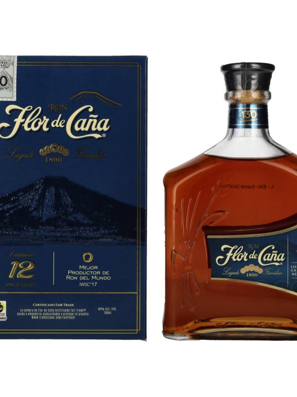 Flor de Caña Centenario 12 YO Rum 40% Vol. 0,7l u poklon kutiji 1698