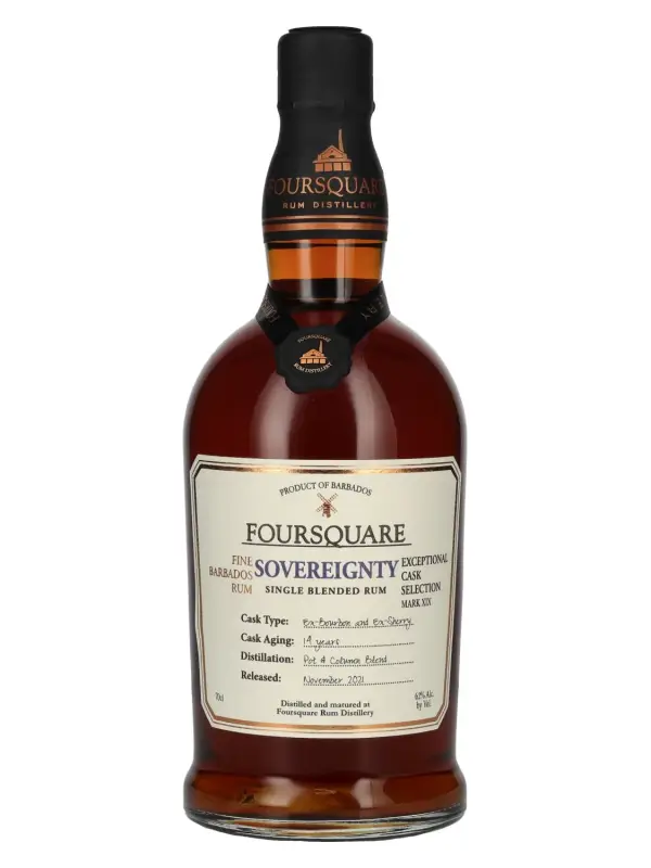 Foursquare 14 YO SOVEREIGNTY Single Blended Rum 62% Vol. 0,7l 2914