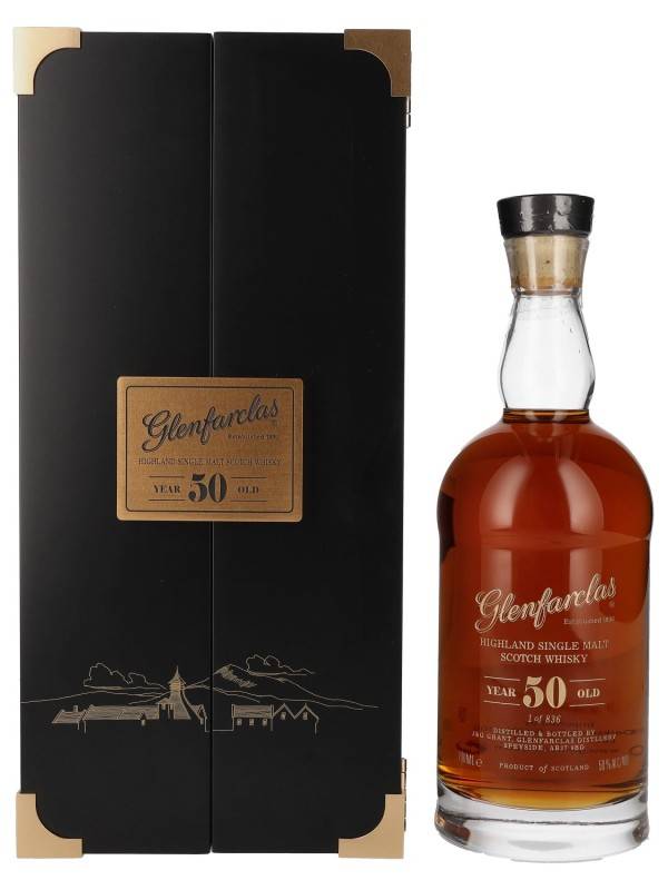 Glenfarclas 50 YO Highland Single Malt Scotch Whisky 50% Vol. 0,7l u poklon kutiji 1971