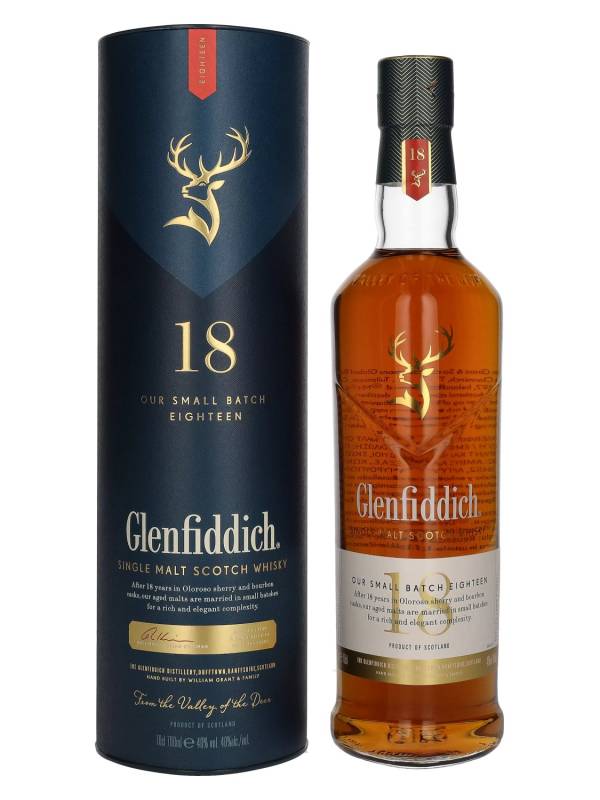 Glenfiddich 18 YO SMALL BATCH RESERVE Single Malt Scotch Whisky 40% Vol. 0,7l u poklon kutiji 2273