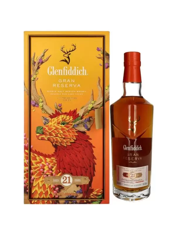 Glenfiddich 21 YO GRAN RESERVA Rum Cask Finish Limited Edition 2023 40% Vol. 0,7l u poklon kutiji 2276