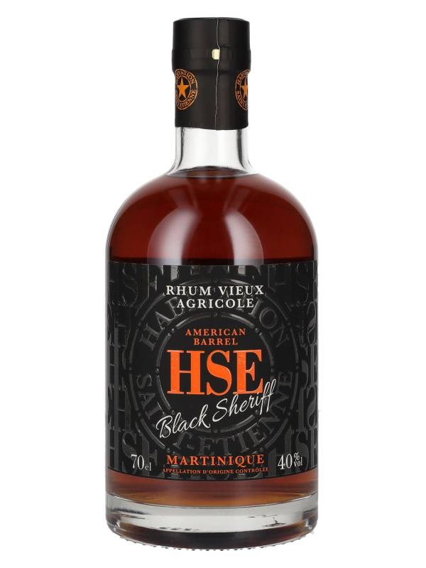 HSE Rhum Vieux Agricole BLACK SHERIFF American Barrel 40% Vol. 0,7l 1712