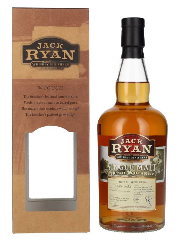 Jack Ryan 12 YO FINCA MUSEUM RIOJA Single Malt Irish Whiskey 58,1% Vol. 0,7l u poklon kutiji 2698