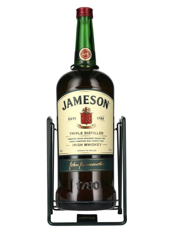 Jameson Triple Distilled Irish Whiskey 40% Vol. 4,5l s postoljem 1883