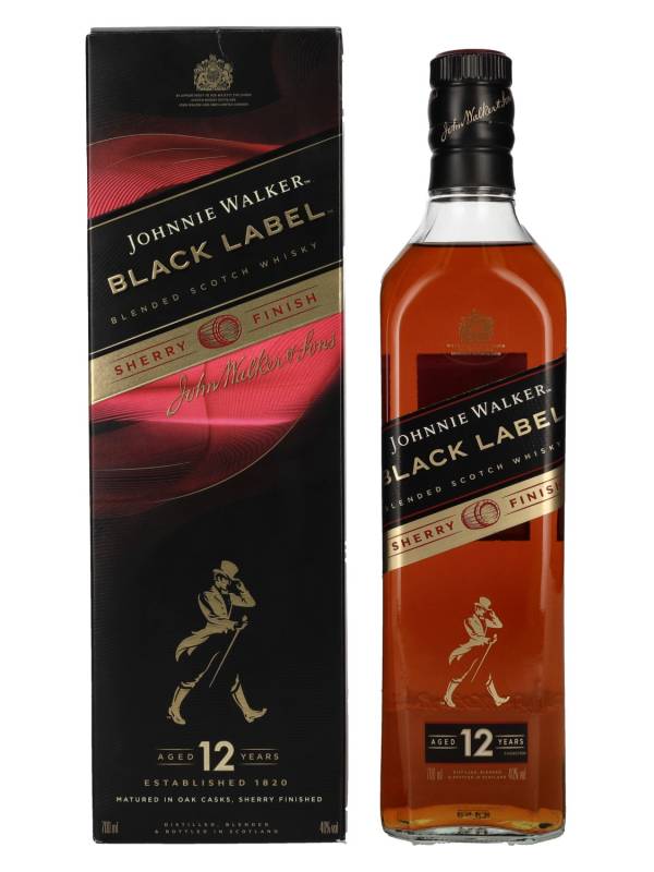 Johnnie Walker BLACK LABEL 12 YO SHERRY FINISH 40% Vol. 0,7l u poklon kutiji 1931