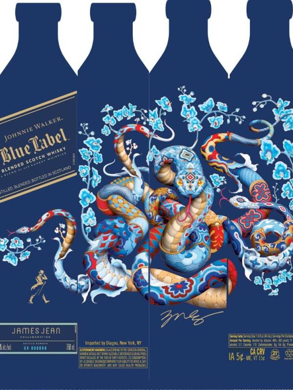 Johnnie Walker Blue Label YEAR OF THE SNAKE 2025 40% Vol. 0,7l u poklon kutiji 2588