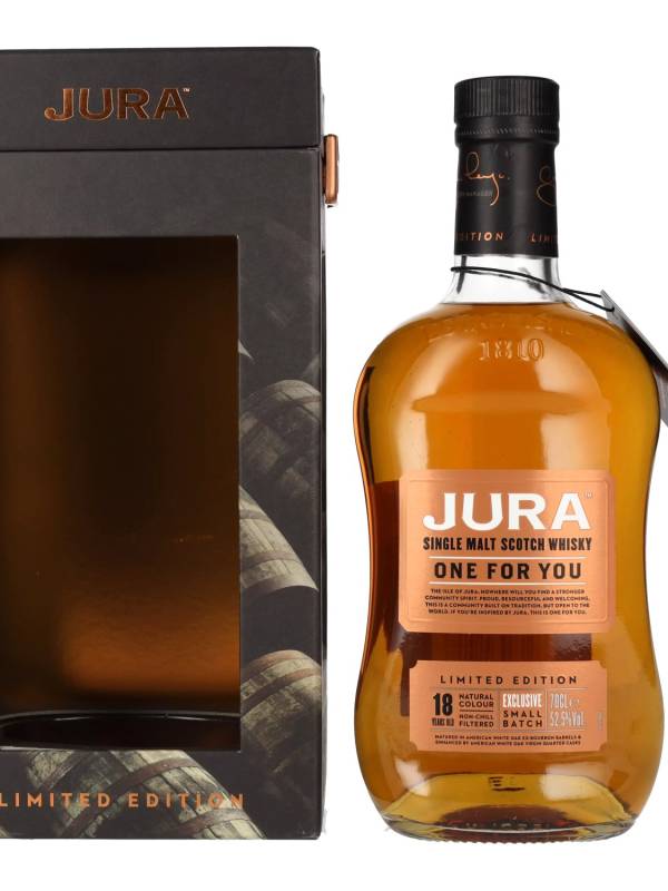 Jura ONE FOR YOU 18 YO Single Malt Scotch Whisky Limited Edition 52,5% Vol. 0,7l u poklon kutiji 2217