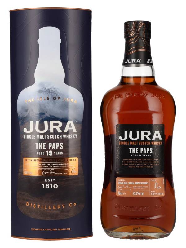 Jura THE PAPS 19 YO Single Malt Scotch Whisky 45,6% Vol. 0,7l u poklon kutiji 2222
