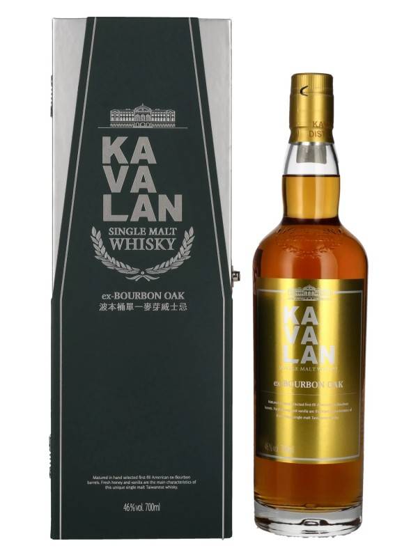 Kavalan EX-BOURBON CASK Single Malt Whisky 46% Vol. 0,7l u poklon kutiji 2715