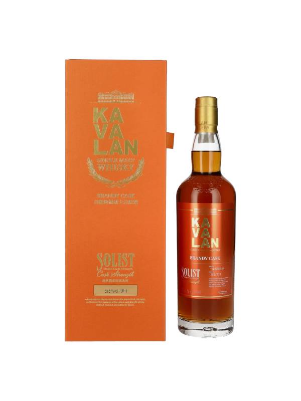 Kavalan SOLIST BRANDY CASK Single Malt Whisky 55,6% Vol. 0,7l u poklon kutiji 2720
