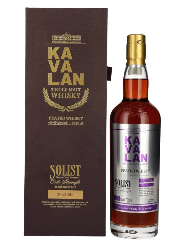 Kavalan SOLIST PEATED Single Cask Strength Whisky 50% Vol. 0,7l u poklon kutiji 2721