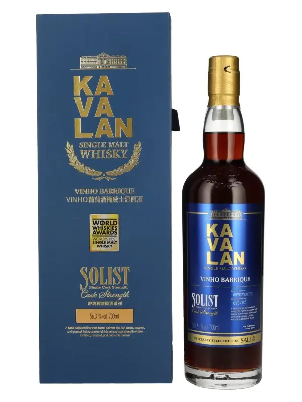 Kavalan SOLIST Vinho Barrique Cask Strength Limited Edition 56,3% Vol. 0,7l u poklon kutiji 2723