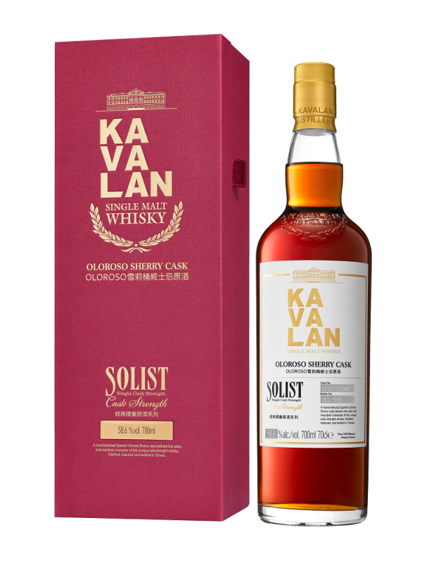 Kavalan SOLIST Oloroso Sherry Cask 54,8% Vol. 0,7l u poklon kutiji 1359