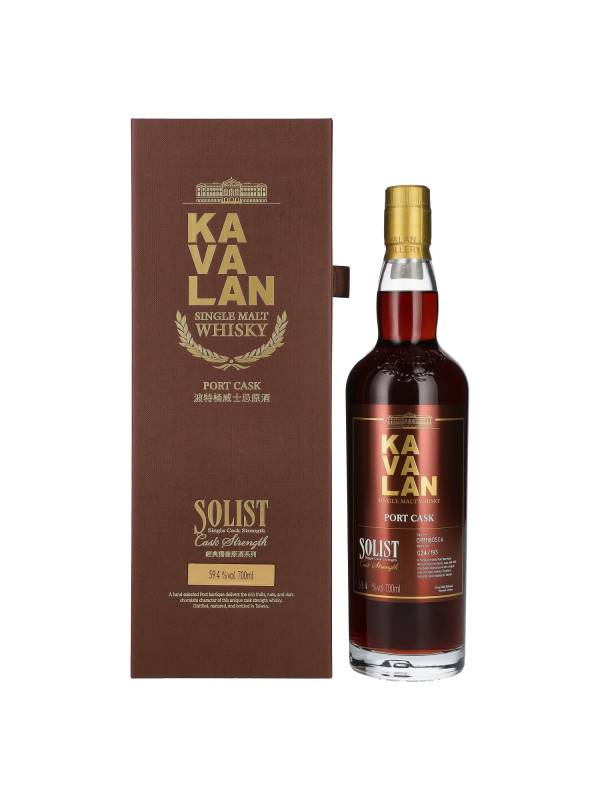 Kavalan SOLIST Port Cask 59,4% Vol. 0,7l u poklon kutiji 1361