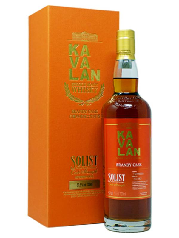 Kavalan SOLIST Brandy Cask 57,8% Vol. 0,7l u poklon kutiji 1358