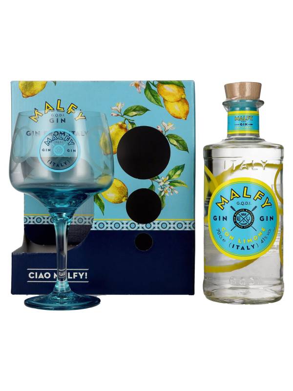Malfy Gin CON LIMONE 41% Vol. 0,7l u poklon kutiji sa čašom 2098