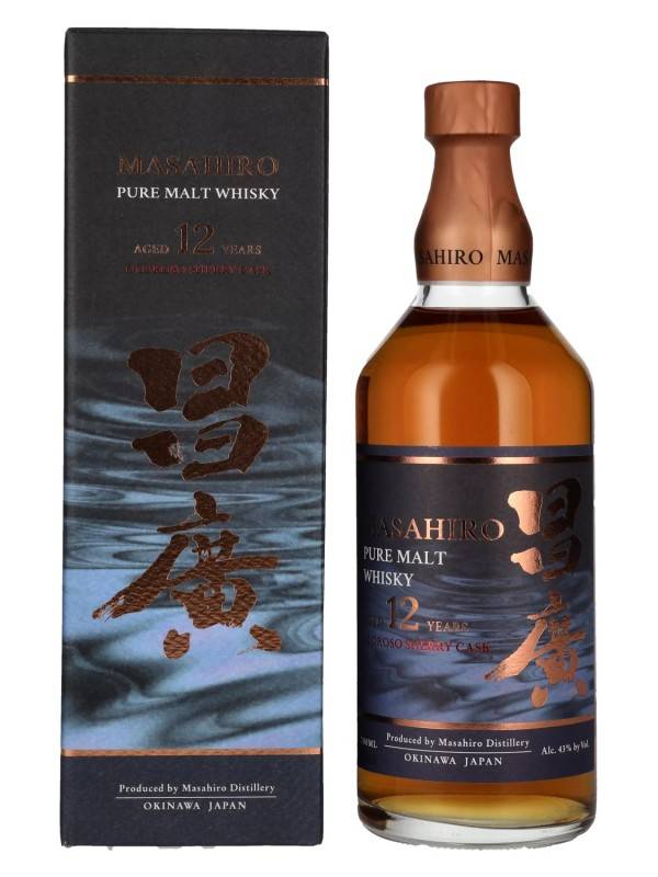 Masahiro 12 YO Pure Malt Whisky Oloroso Sherry Cask 43% Vol. 0,7l u poklon kutiji 2862