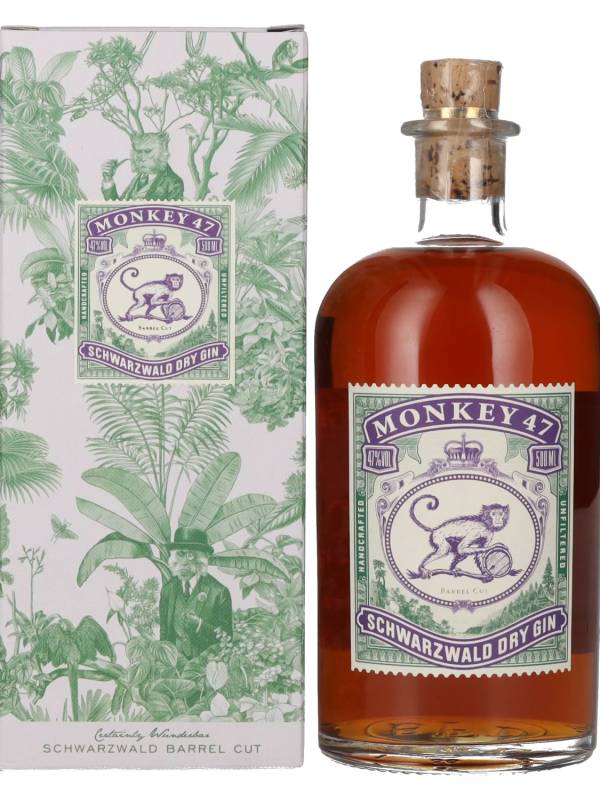 Monkey 47 Schwarzwald Dry Gin Barrel Cut 47% Vol. 0,5l u poklon kutiji 2031