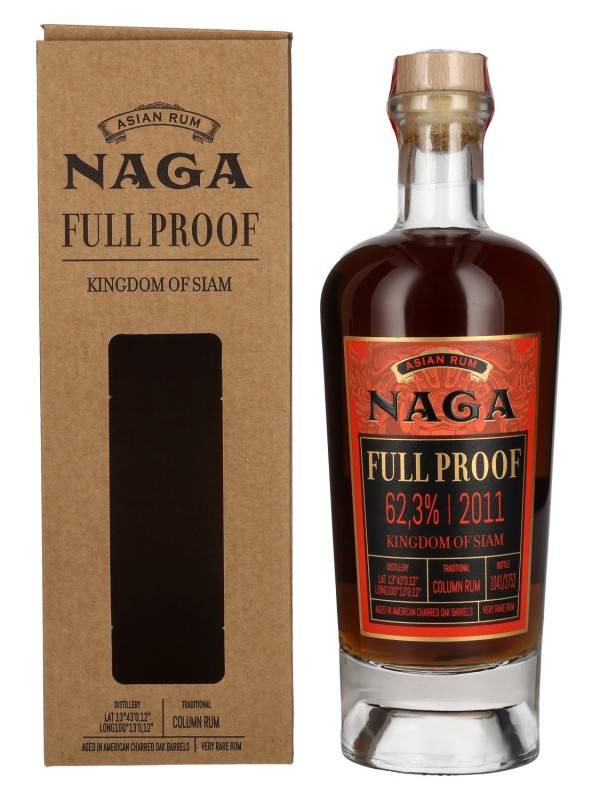 Naga Full Proof Asian Rum KINGDOM OF SIAM 2011 62,3% Vol. 0,7l u poklon kutiji 2526